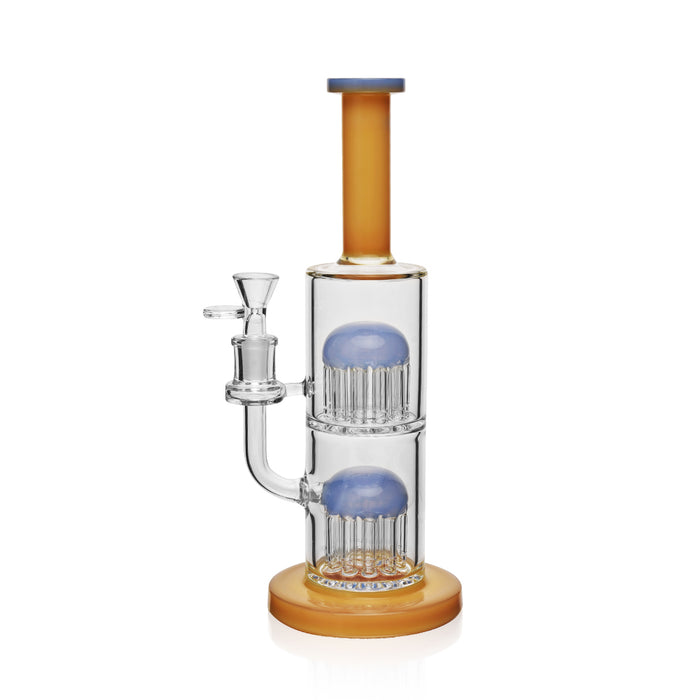 ES1043 W_ Double Stack  Tree Perc Water Pipe 11.5"