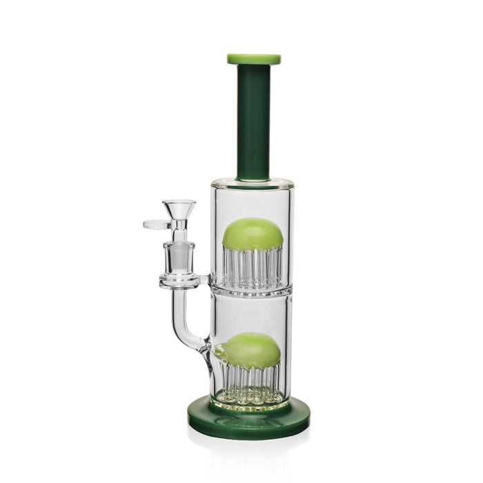 ES1043 W_ Double Stack  Tree Perc Water Pipe 11.5"