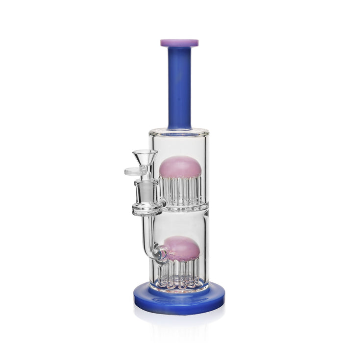 ES1043 W_ Double Stack  Tree Perc Water Pipe 11.5"