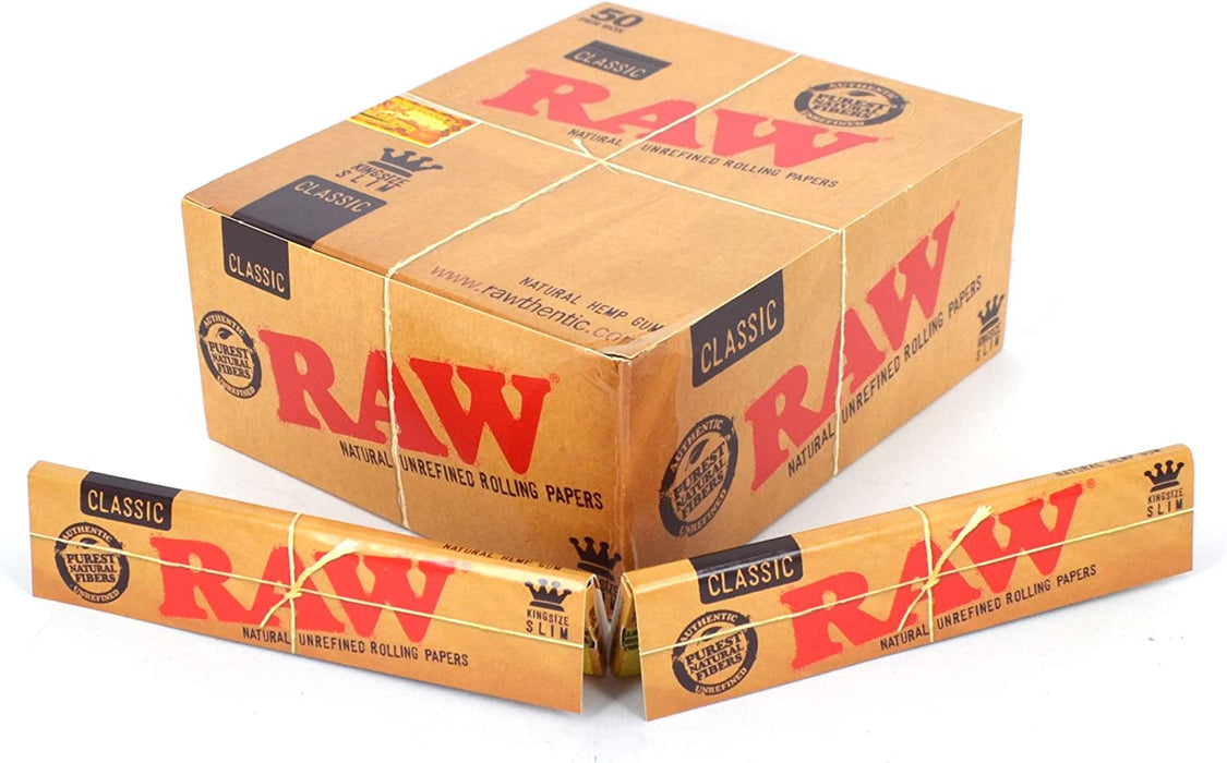 RAW King Size Slim Natural Rolling Papers