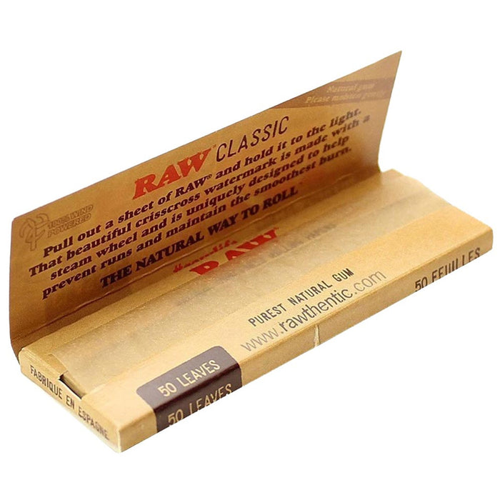 RAW 1¼" Natural Rolling Papers