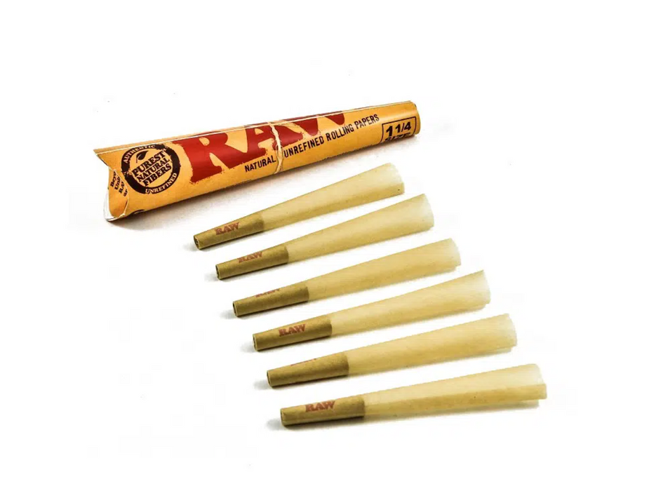 RAW Pre-Rolled Cones - 6-Pack (1 1⁄4)