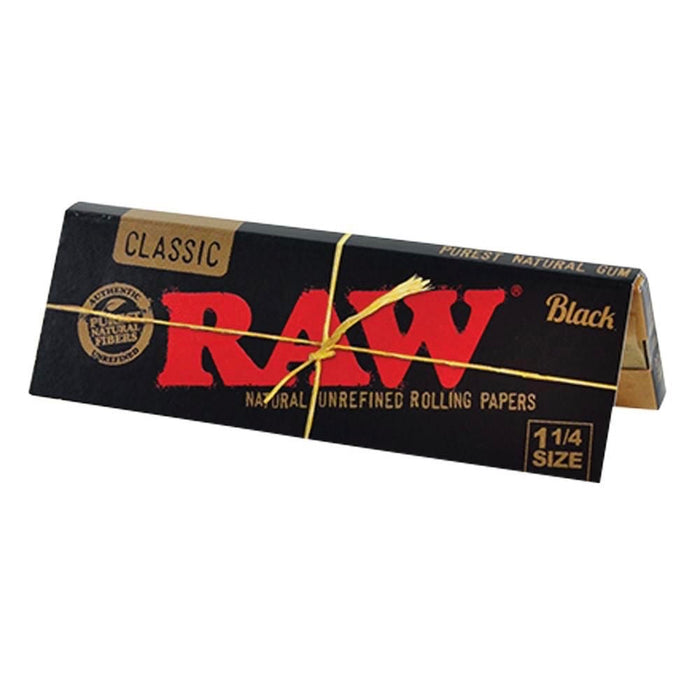 RAW Classic Black 1.25” Rolling Papers