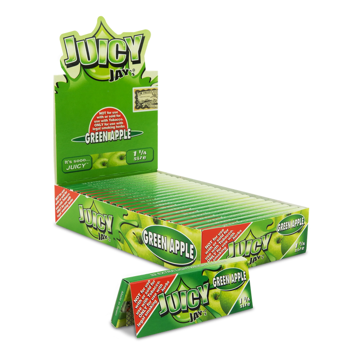 Juicy Jay's - 1 ¼" Green Apple Rolling Papers