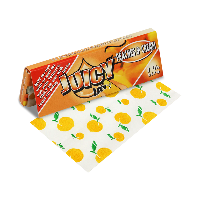 Juicy Jay's - 1 ¼" Peaches & Cream Rolling Papers