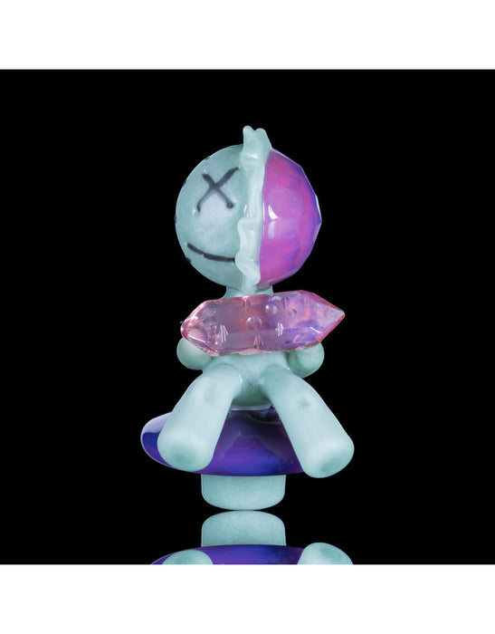 Peter Muller X Murdoc Button Cap Collab: Telemagenta (Head) Telemagenta/Clear (crystal)