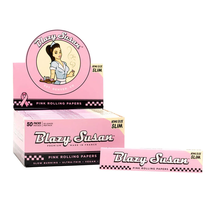 Blazy Susan - King Size Pink Rolling Papers