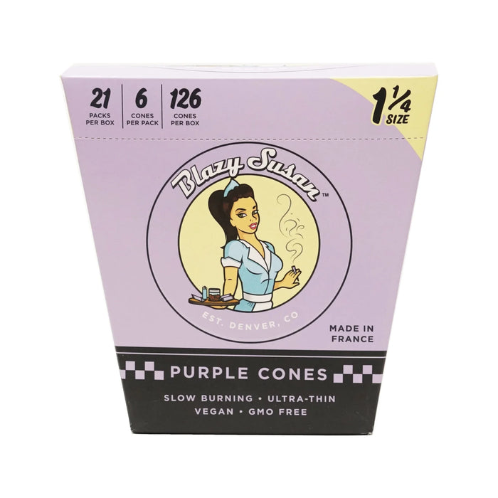 Blazy Susan - 1¼" Purple Pre-Rolled Cones