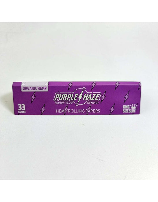 Purple Haze - King Size Slim Organic Hemp Rolling Papers