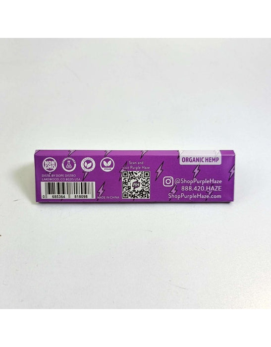 Purple Haze - King Size Slim Organic Hemp Rolling Papers