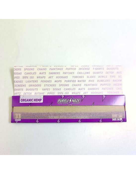Purple Haze - King Size Slim Organic Hemp Rolling Papers